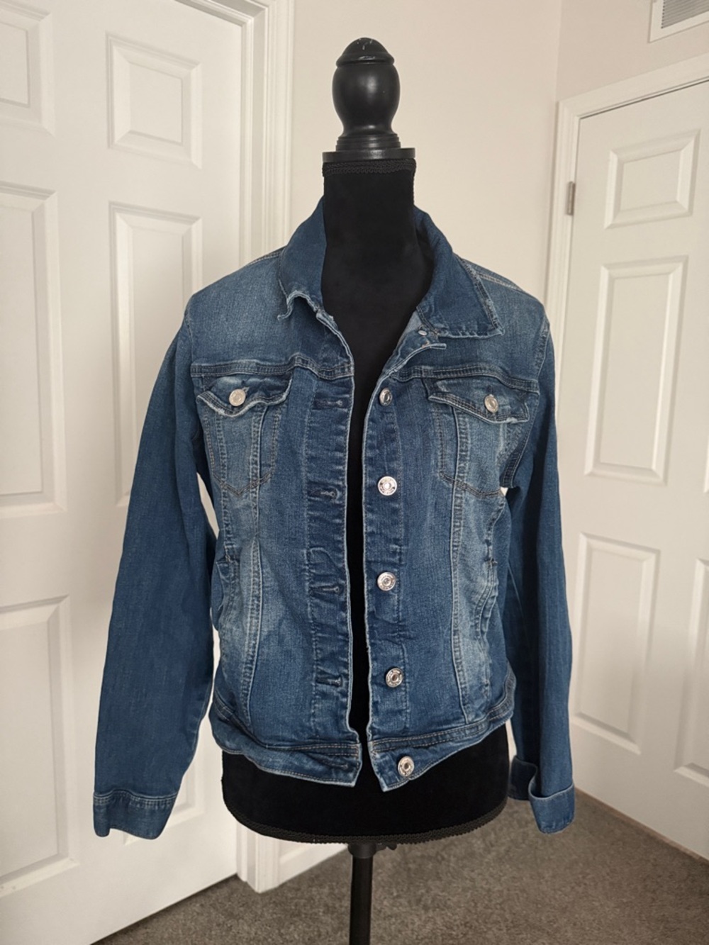 kenzie Men's Classic Blue Denim Jacket